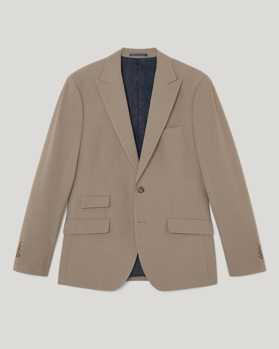 Single Breasted Tailored Jacket, Mushroom, hi-res